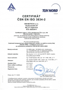 SW-MOTECH ČSN EN ISO 3834-2 CZ